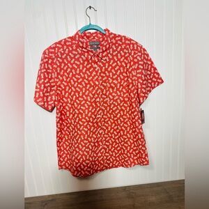 Man falls Creek Hawaiian Shirt. Men's Button Up. No Tuck. Size XL